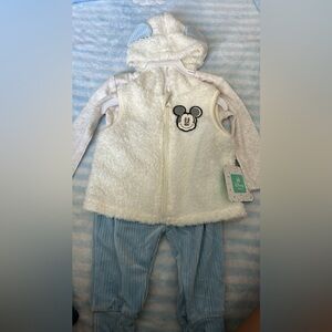 Disney Baby Plush White Mickey Vest